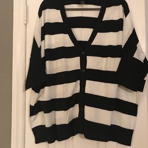 Striped swing sweater